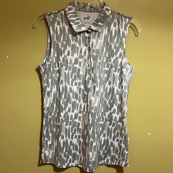 NWT PUMA Cloudspun Three Brush Sleeveless Polo Golf Shirt - XS - Picture 11 of 11